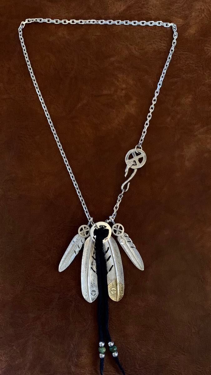 総額¥480 700】tady&king キムタク神セット フェザー silver k18 総額¥480 700】tady&king キムタク神セット フェザー silver k18