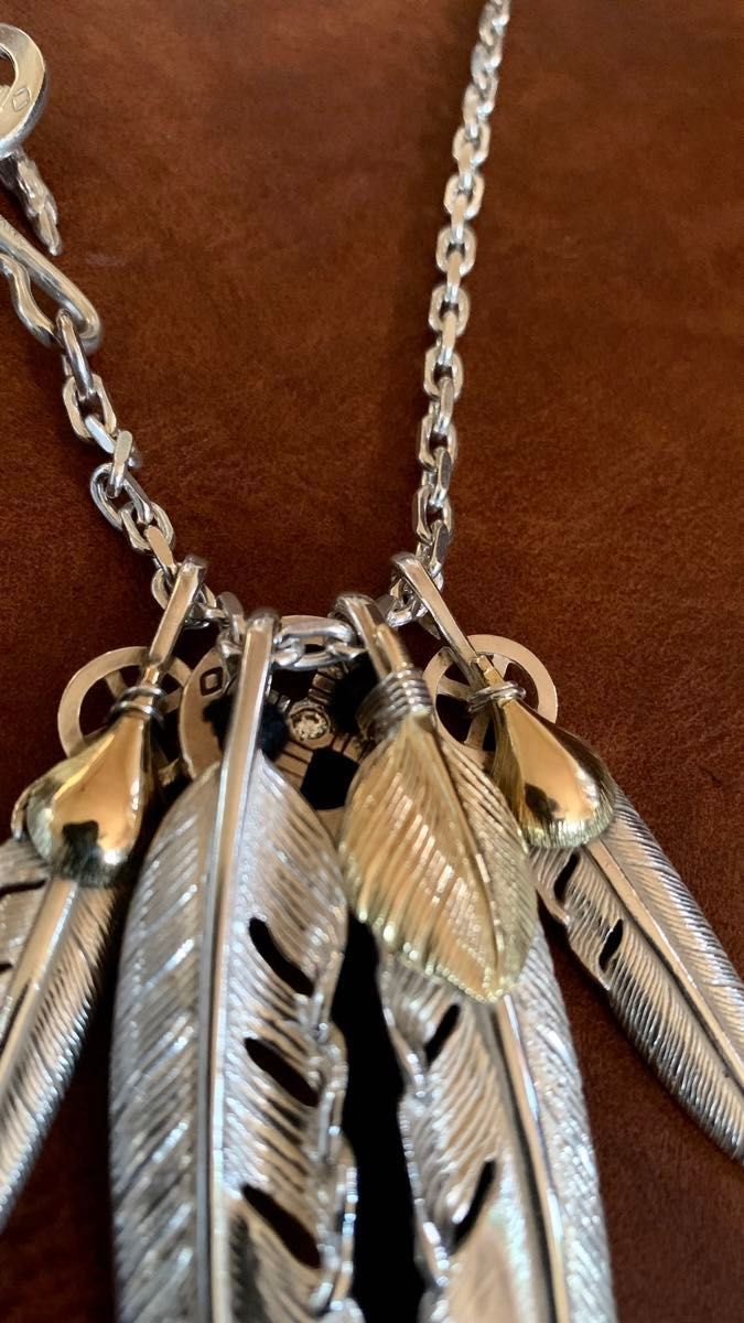総額¥480 700】tady&king キムタク神セット フェザー silver k18 総額¥480 700】tady&king キムタク神セット フェザー silver k18