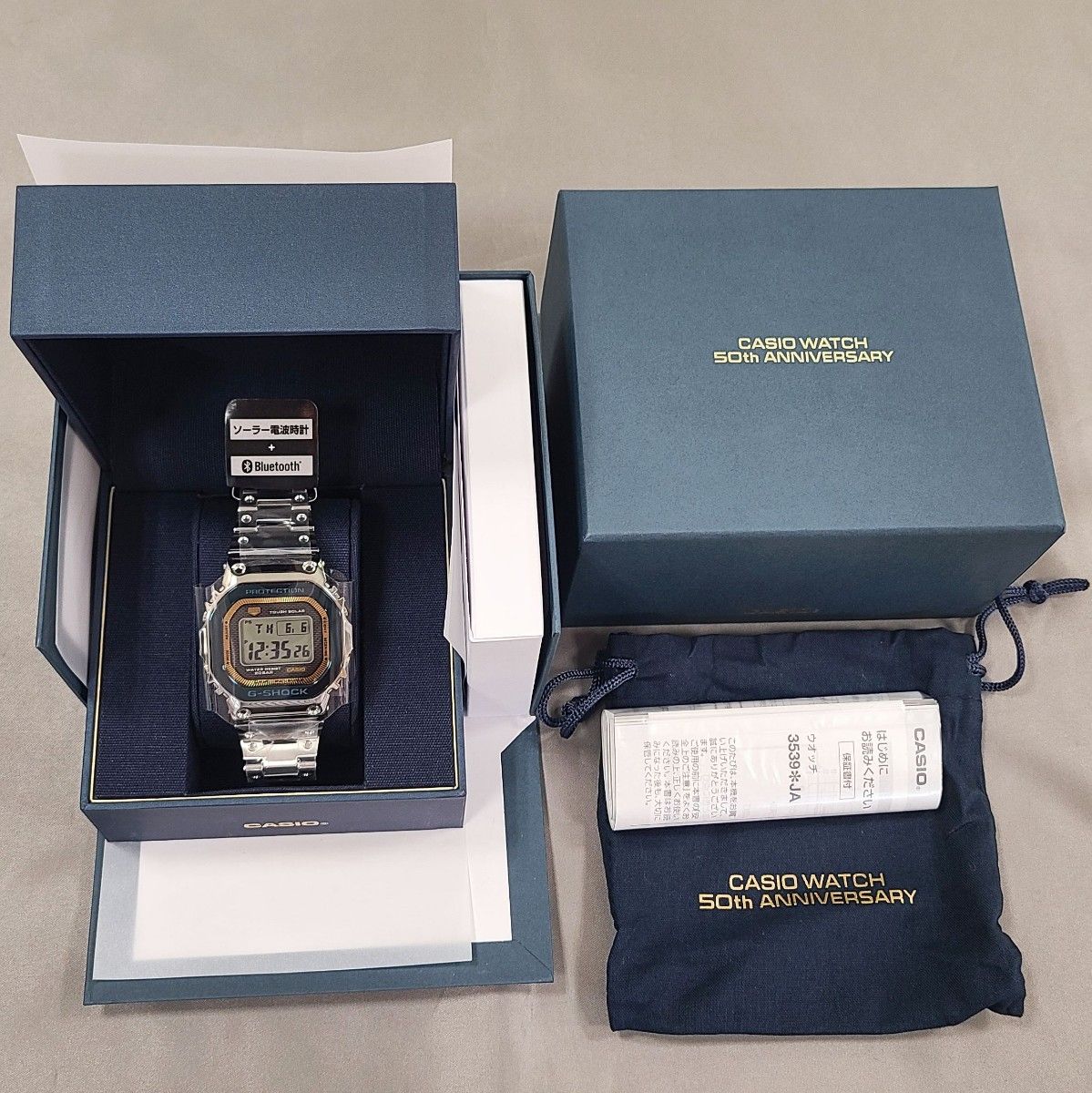 カシオウオッチ 50周年記念モデル G-SHOCK GMW-B5000SS-2JR カシオウオッチ 50周年記念モデル G-SHOCK GMW-B5000SS-2JR