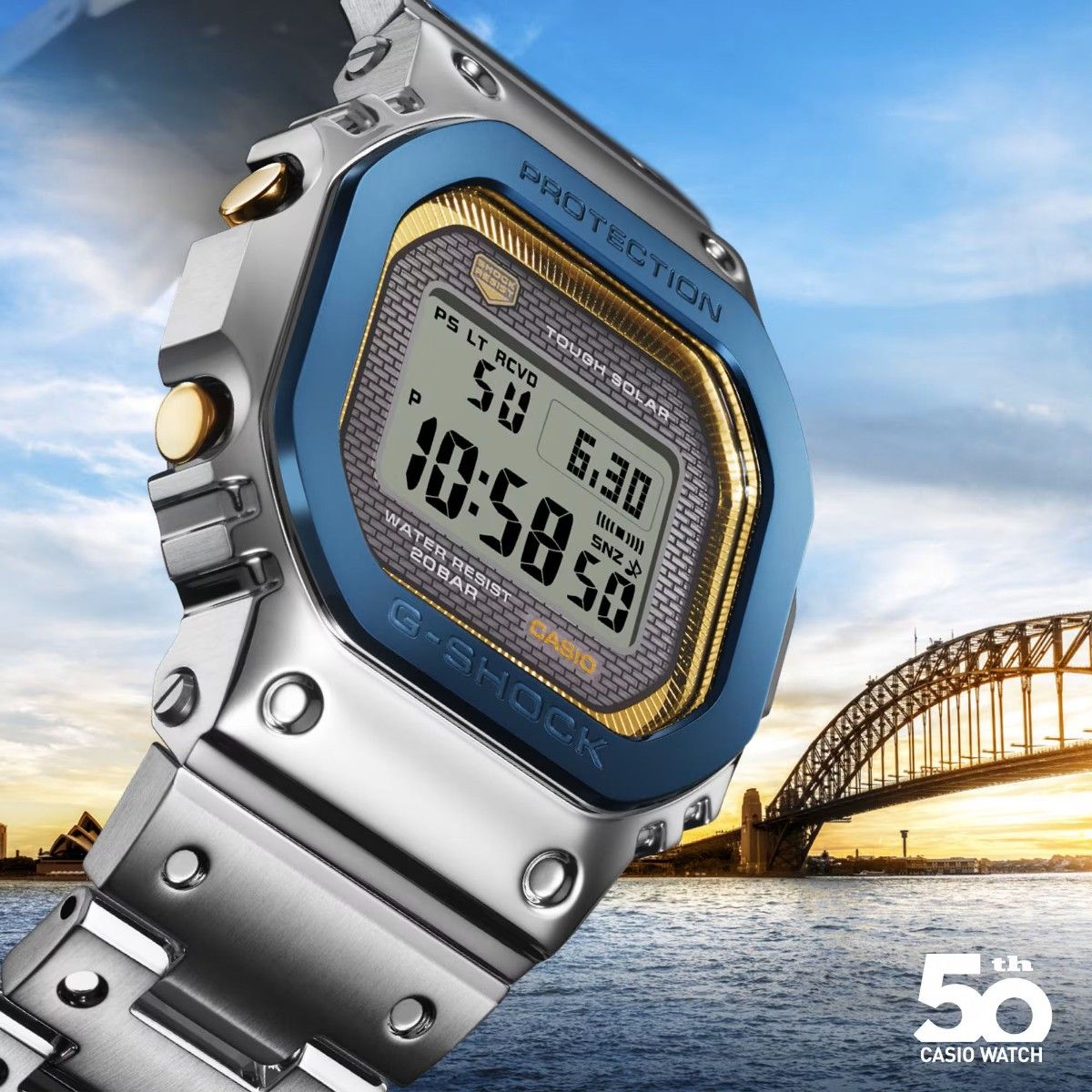 カシオウオッチ 50周年記念モデル G-SHOCK GMW-B5000SS-2JR カシオウオッチ 50周年記念モデル G-SHOCK GMW-B5000SS-2JR