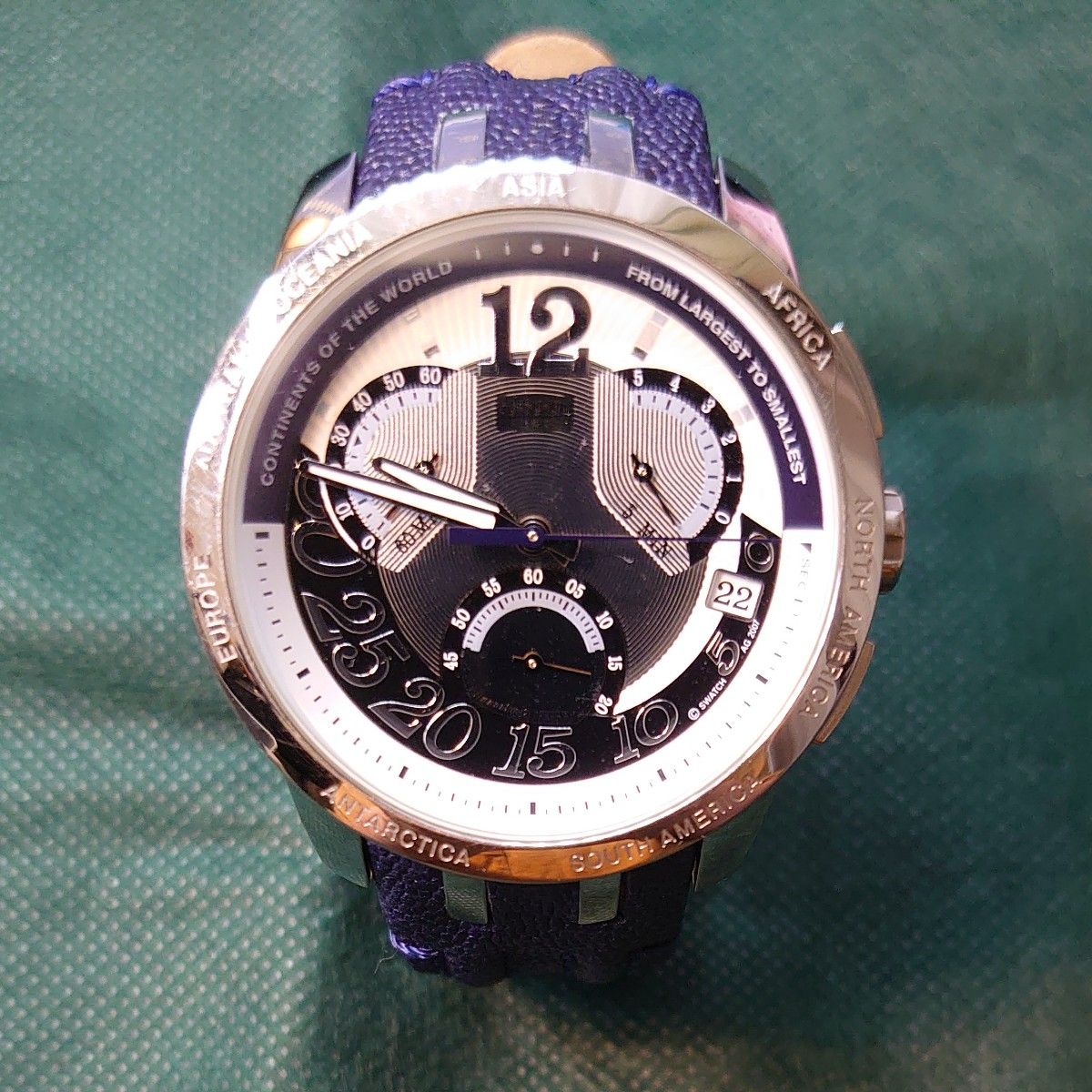 swatch レトログラード 稼働中 クロノグラフ irony スウォッチ swatch レトログラード 稼働中 クロノグラフ irony スウォッチ