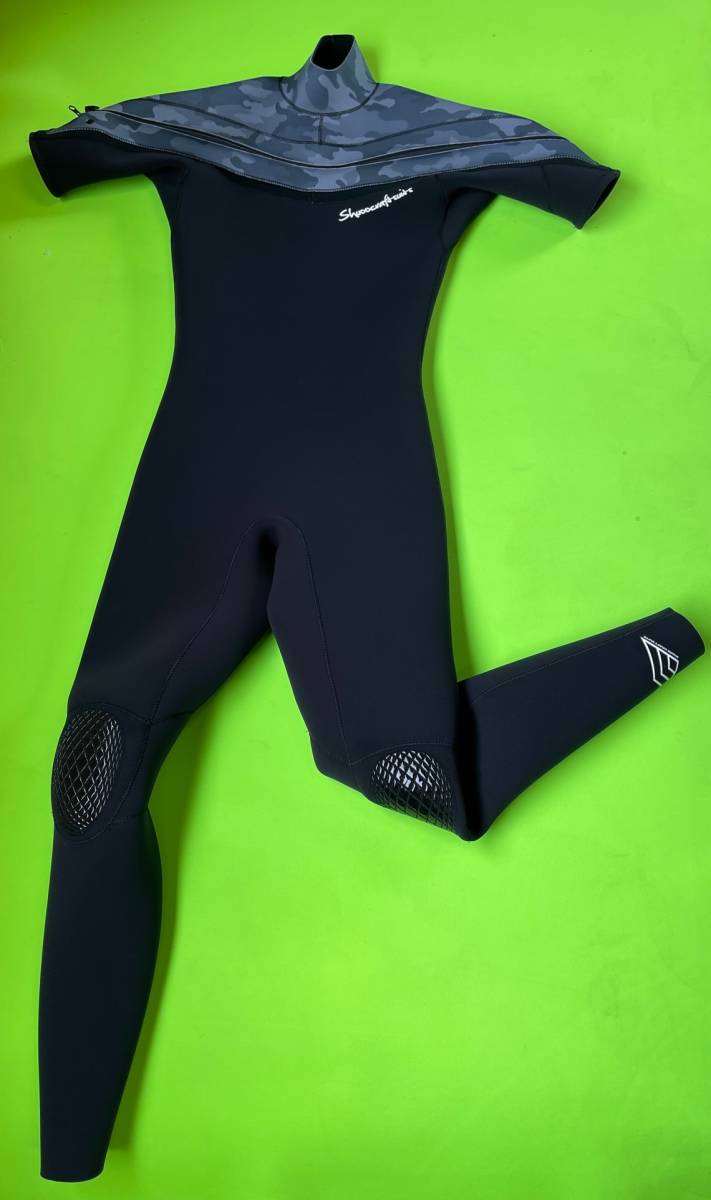 ウェットスーツ工房【秀】発☆3×2CMブラックフロントジップ ウェットスーツ工房【秀】発☆3×2CMブラックフロントジップ
