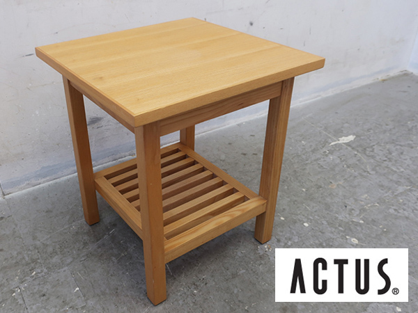 ■P323■展示品■アクタス/ACTUS■アッシュ材■POTHOS SIDE TABLE■サイドテーブル■北欧モダン■ナチュラル■ウッド/木製■高級■