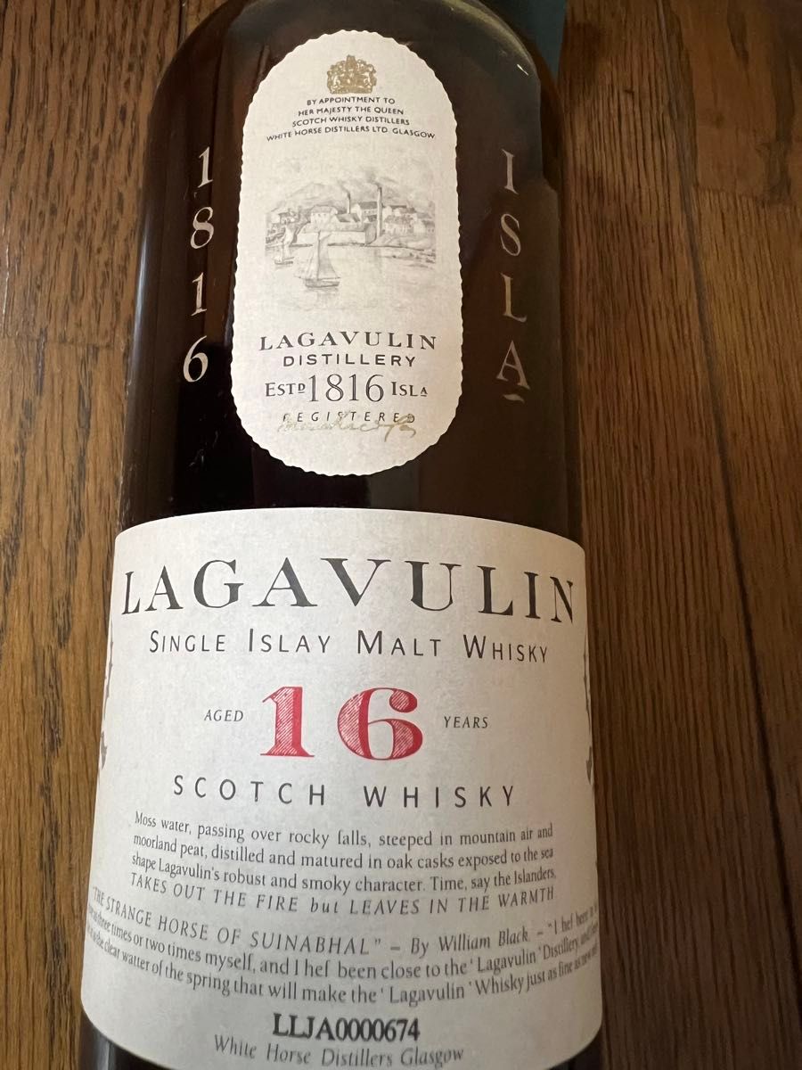 超貴重 ラガヴーリン 16年 750ml White Horse表記 旧ボトル 超貴重 ラガヴーリン 16年 750ml White Horse表記 旧ボトル