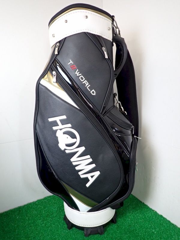 ◇C956◇ホンマ HONMA CB52001 TWORLD 9型 キャディバッグ 黒x白 ◇C956◇ホンマ HONMA CB52001 TWORLD 9型 キャディバッグ 黒x白