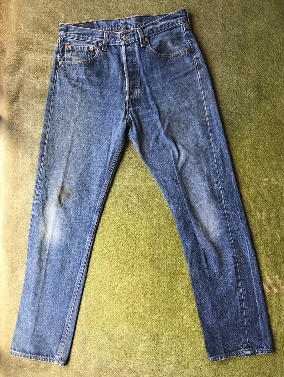 80s 90s LEVIS リーバイス 501 アメリカ製 裏刻印 524 W33 L34 美品_画像2