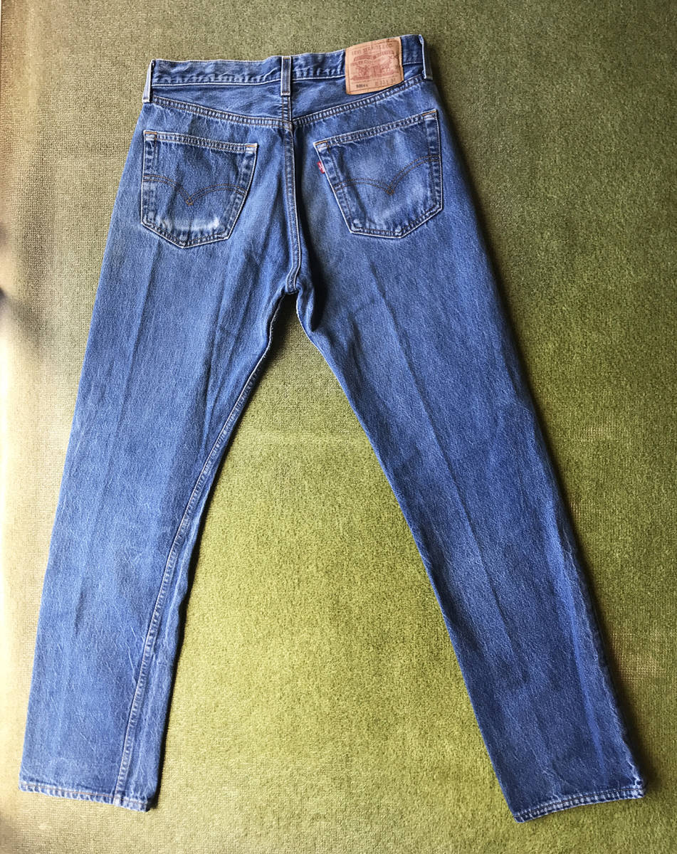 80s 90s LEVIS リーバイス 501 アメリカ製 裏刻印 524 W33 L34 美品_画像1