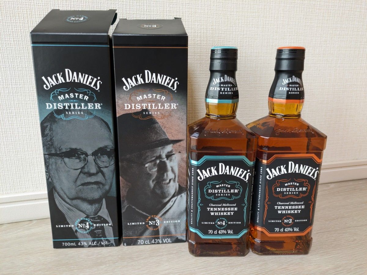 ジャックダニエルマスターディステラーNo 3 No 4 2本セット 限定 ジャックダニエルマスターディステラーNo 3 No 4 2本セット 限定
