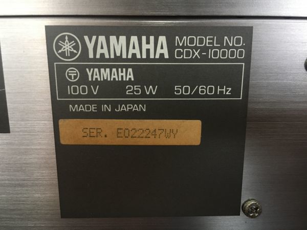 YAMAHA Yamaha CDX-10000 100 anniversary commemoration model CD player remote control attaching used rare rare name machine used # control 61903