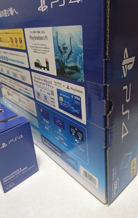 新品未開封  PlayStation4 ジェット・ブラック 500GB CUH-2200AB01とコントローラ CUH-ZCT2J
