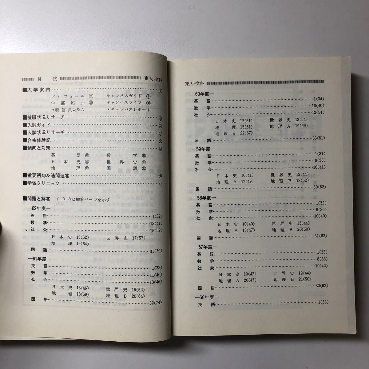 東京大学 文科 1988 昭和63 S63 過去問 赤本 教学社 大学入試 東京大学 文科 1988 昭和63 S63 過去問 赤本 教学社 大学入試