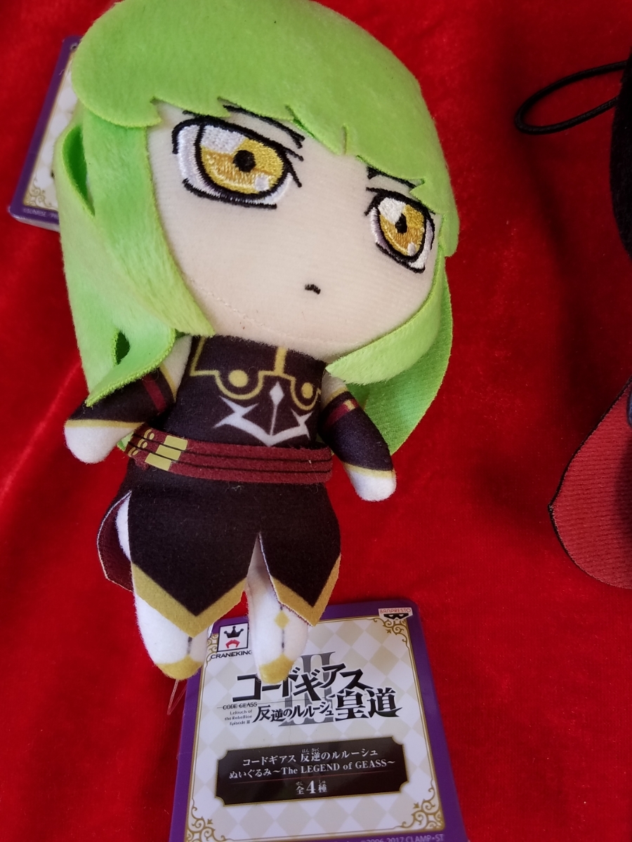 コードギアス 叛逆のルルーシュ ぬいぐるみ 4種【カレンのみタグ コードギアス 叛逆のルルーシュ ぬいぐるみ 4種【カレンのみタグ