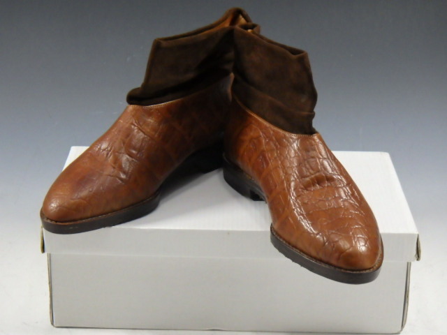 r9F235R　PROMO　scotts　From　CARLISLE　ENGLAND　ショートブーツ　ブラウン系　シューズ　靴　22.5ｃｍ /-_画像1