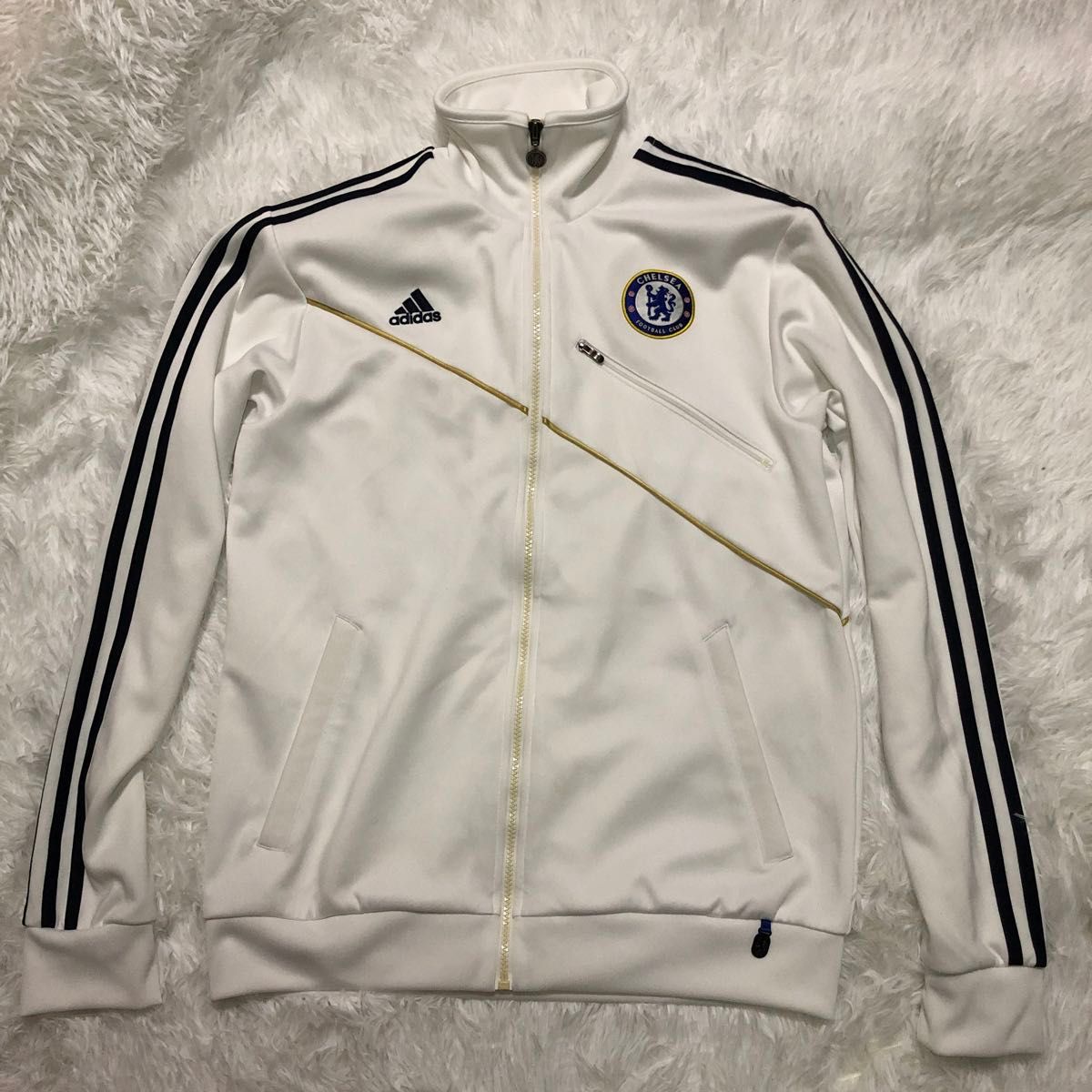 adidas チェルシー ジャージ ホワイト 2010 Lサイズ アディダス adidas チェルシー ジャージ ホワイト 2010 Lサイズ アディダス