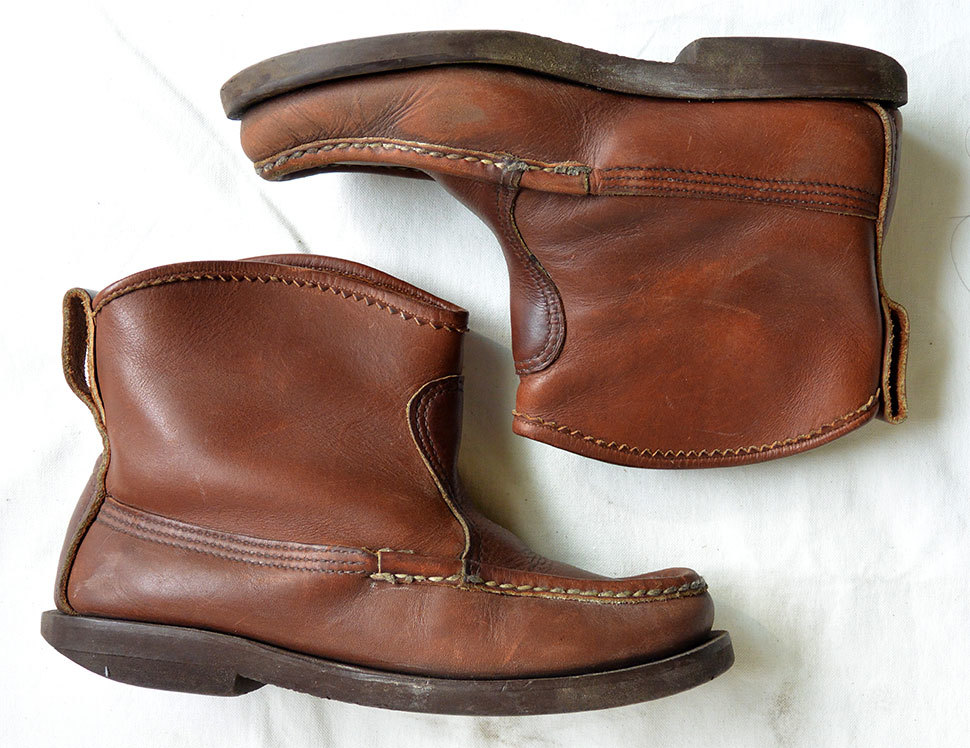 【RASSELL MOCASSIN/ラッセルモカシン】KNOCK-A-BOUT BOOT/ノックアバウト/表革ブラウン/US 4 1/2/ E /22.5～23cm/アメリカ製/箱付/靴_画像5