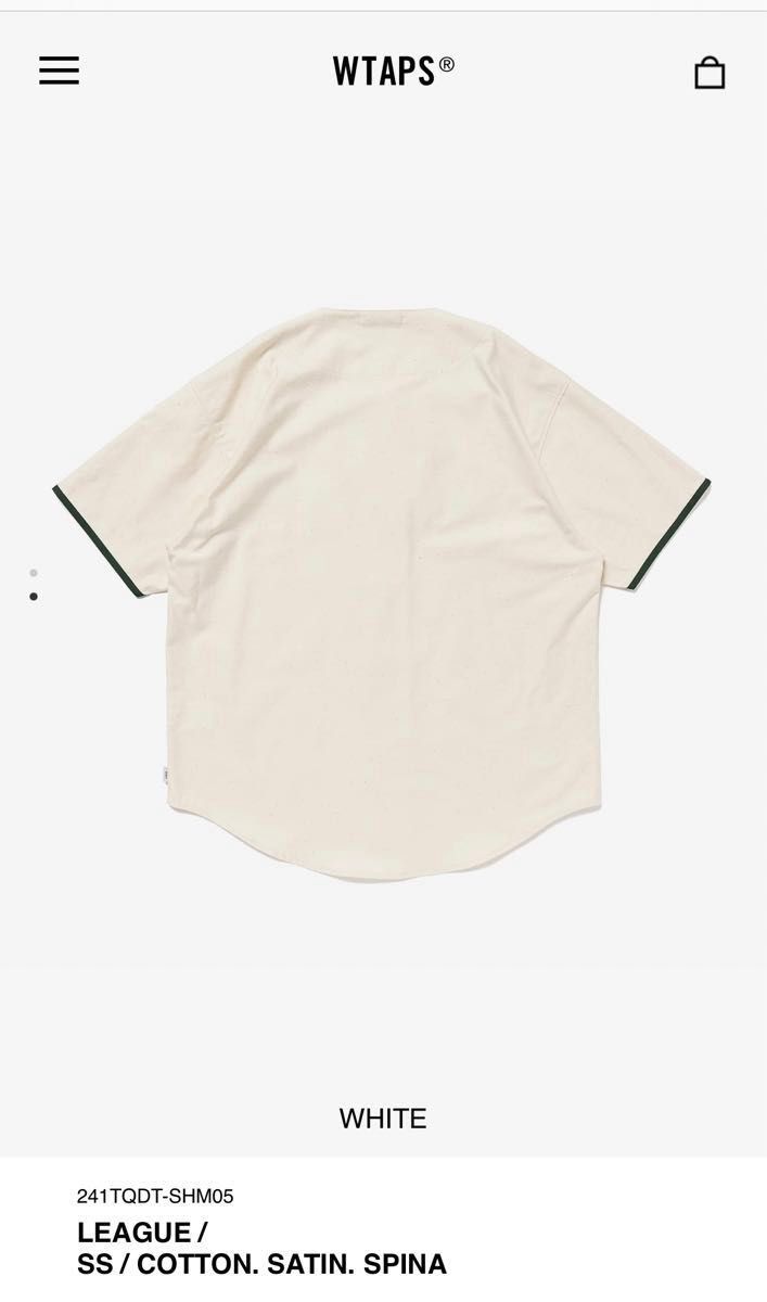 wtaps LEAGUE/SS/COTTON.SATIN.SPINA wtaps LEAGUE/SS/COTTON.SATIN.SPINA