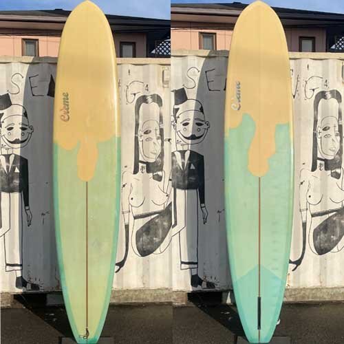 高感度ショップで2023年売れたブランド 9.4ft Kookkiller クリーム クークキラー/Creme 中古サーフボード シングルフィン ロングボード 9.4フィート~