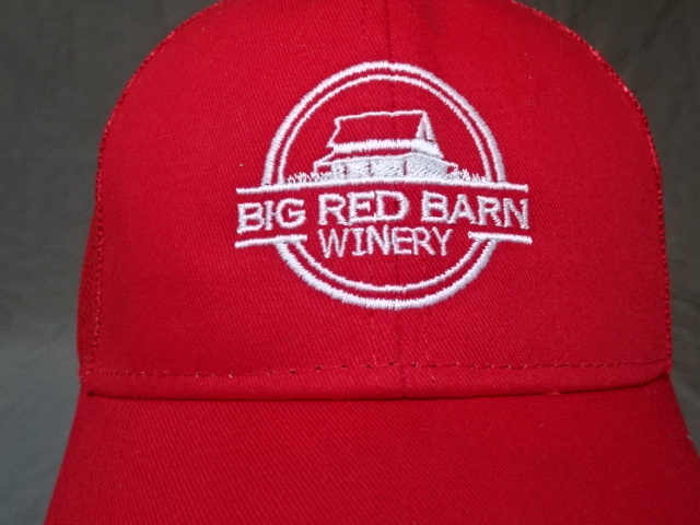 激レア USA購入 アメリカ企業モノ ペンシルベニア州 ワイナリー会社【BIG RED BARN WINERY】ロゴ刺繍入り メッシュキャップ 中古良品