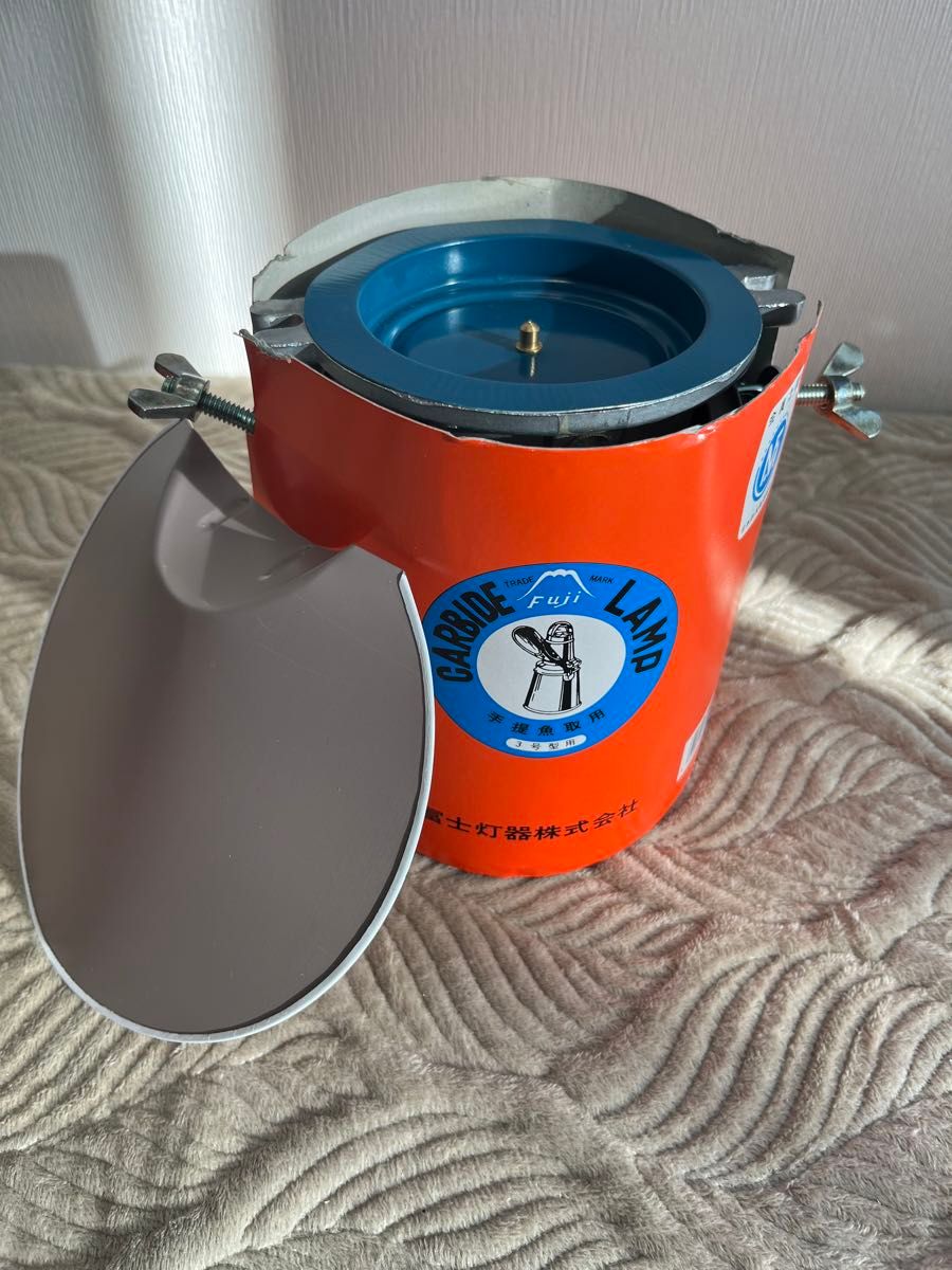未使用【富士灯器】カーバイトランプ 手提魚取用 3号型用 火口付 未使用【富士灯器】カーバイトランプ 手提魚取用 3号型用 火口付