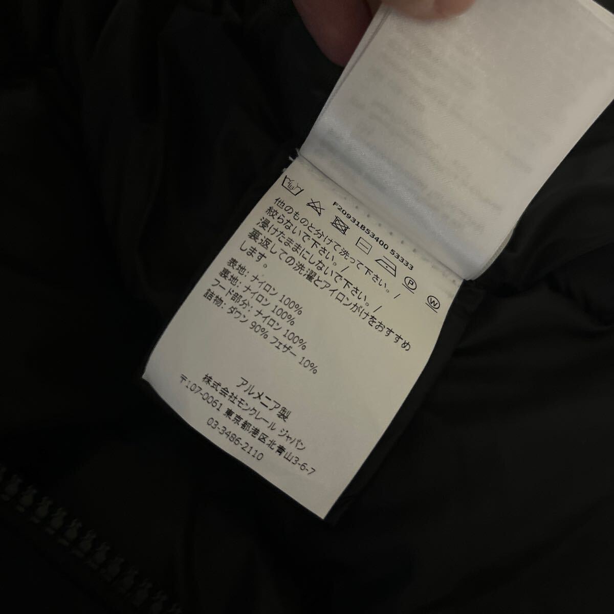 MONCLER モンクレール GIE ブラック サイズ1 国内正規品|Yahoo MONCLER モンクレール GIE ブラック サイズ1 国内正規品|Yahoo
