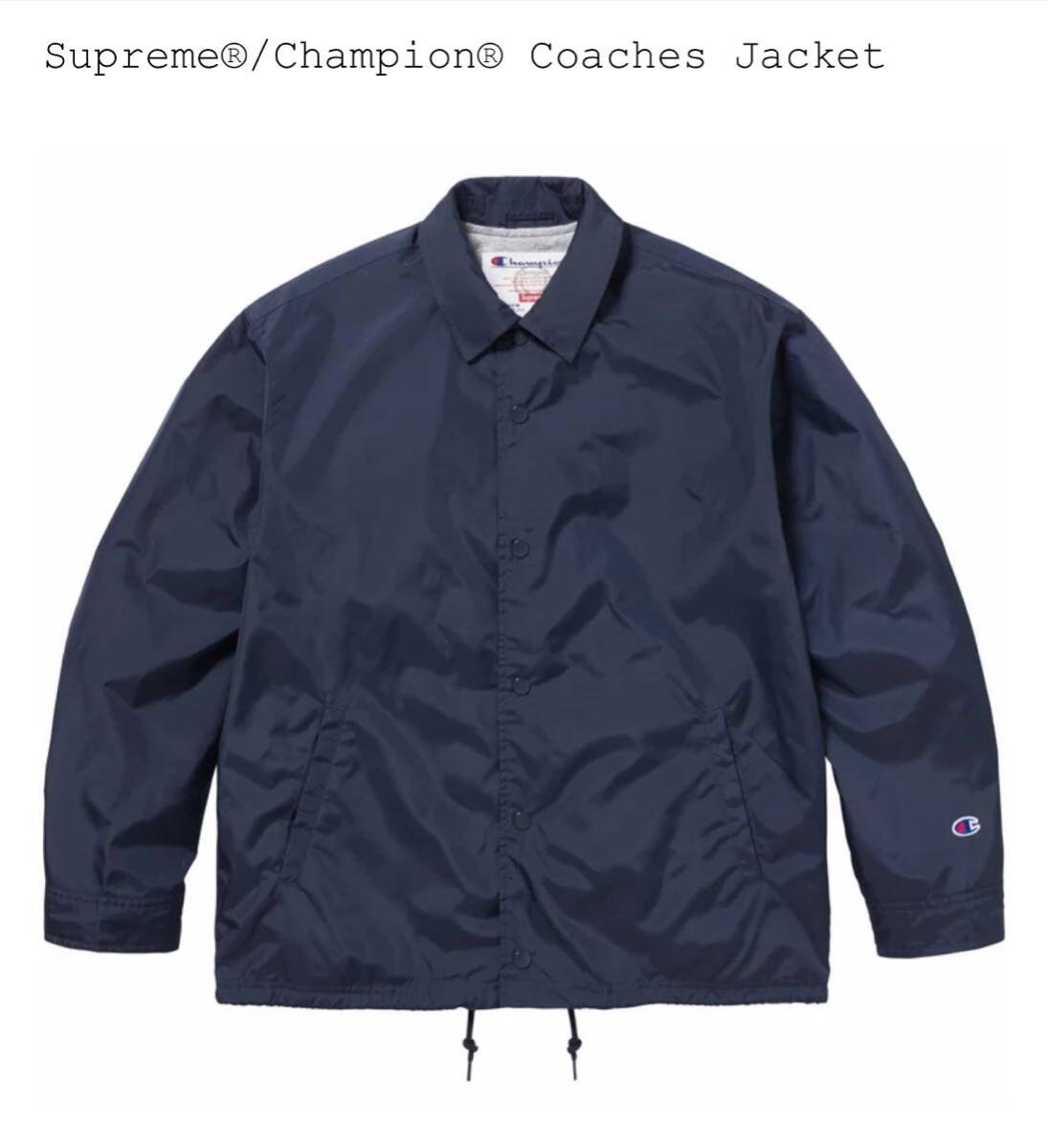 Supreme x Champion 2024SS Coaches Jacket Navy XLサイズ Supreme x Champion 2024SS Coaches Jacket Navy XLサイズ