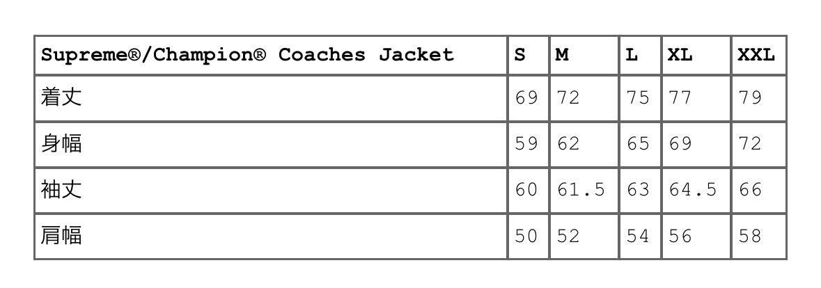 Supreme x Champion 2024SS Coaches Jacket Navy XLサイズ Supreme x Champion 2024SS Coaches Jacket Navy XLサイズ