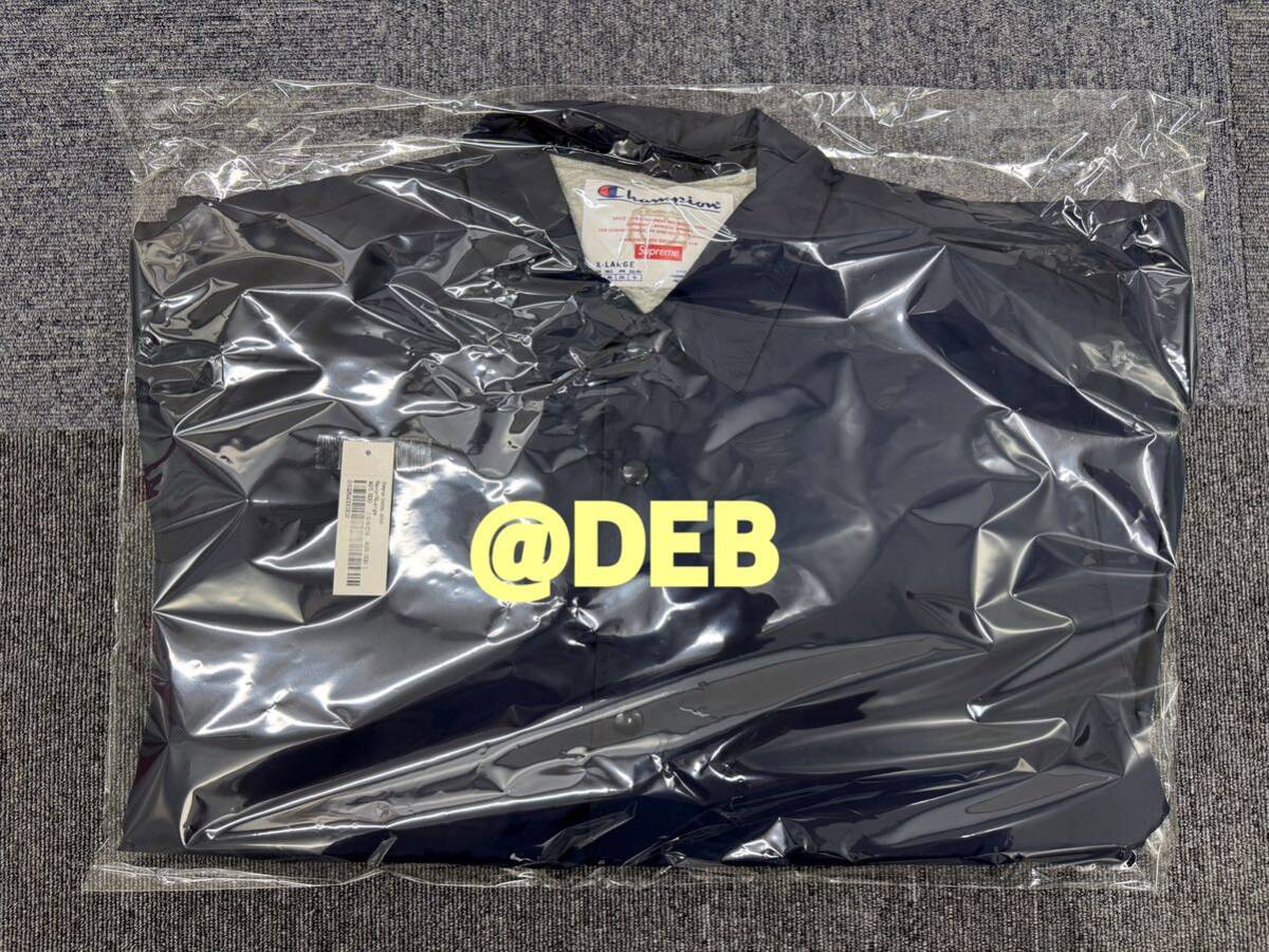 Supreme x Champion 2024SS Coaches Jacket Navy XLサイズ Supreme x Champion 2024SS Coaches Jacket Navy XLサイズ
