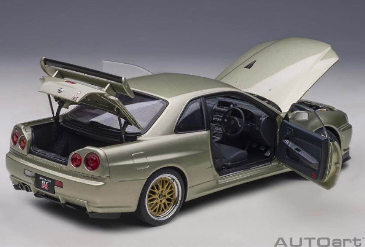 オートアート 1/18 日産 スカイライン GT-R (R34) V-specⅡ オートアート 1/18 日産 スカイライン GT-R (R34) V-specⅡ