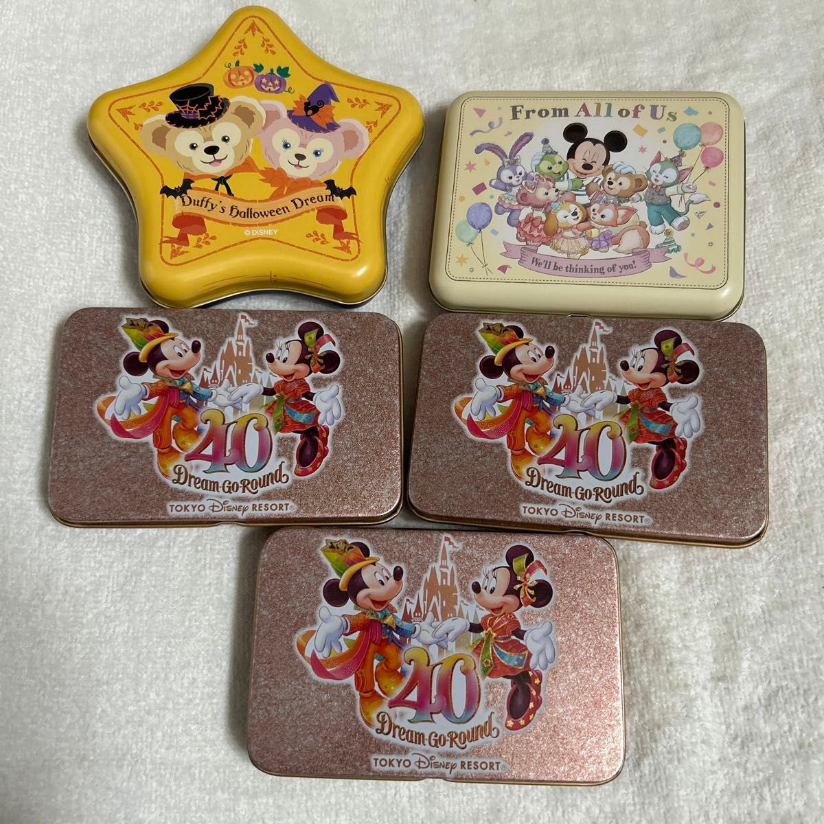 ディズニーシー ディズニーランド お菓子缶のみ 5個セット ディズニーシー ディズニーランド お菓子缶のみ 5個セット