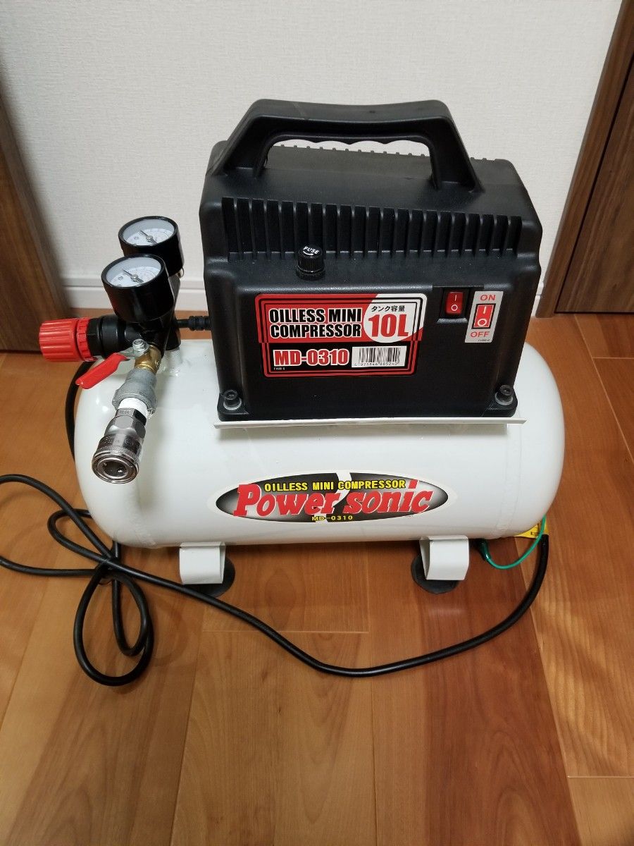 パオック オイルレス コンプレッサー 10L MD-0310 取扱い説明書 パオック オイルレス コンプレッサー 10L MD-0310 取扱い説明書