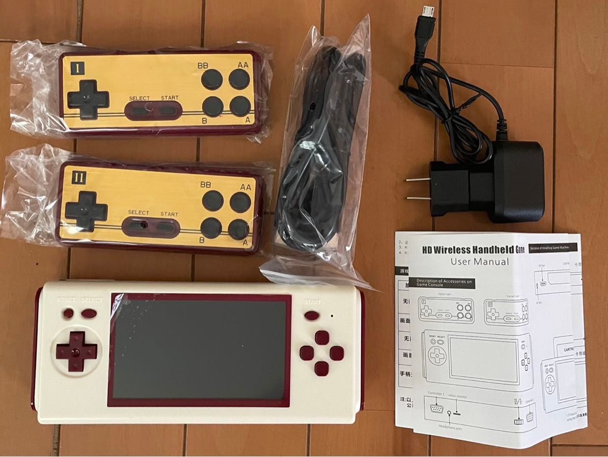 逆輸入 ファミコン互換機 ポータブル HDMI ワイヤレスコントローラー 本体
