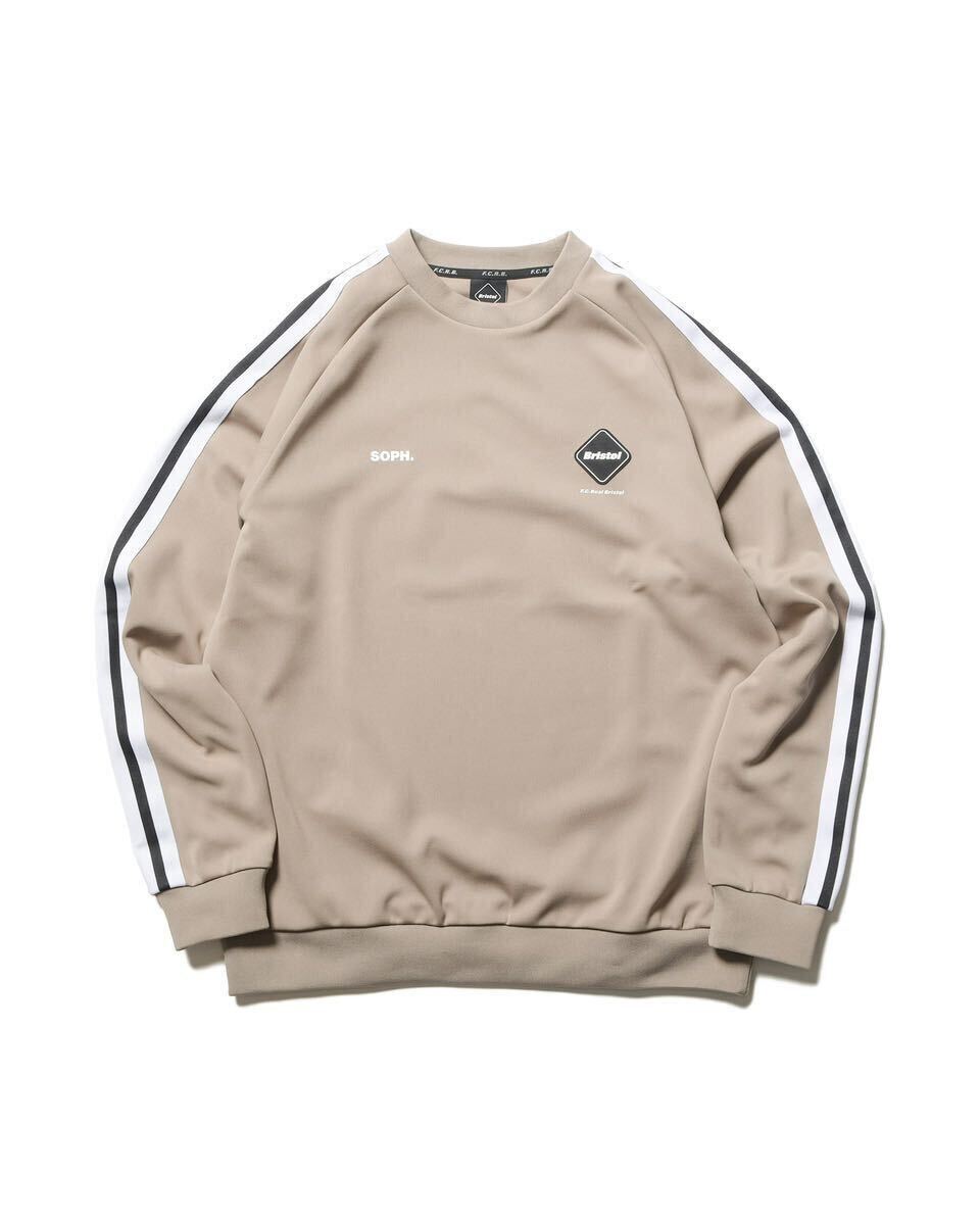 M 新品 送料無料 FCRB 23SS TRAINING TRACK CREWNECK TOP BEIGE M 新品 送料無料 FCRB 23SS TRAINING TRACK CREWNECK TOP BEIGE