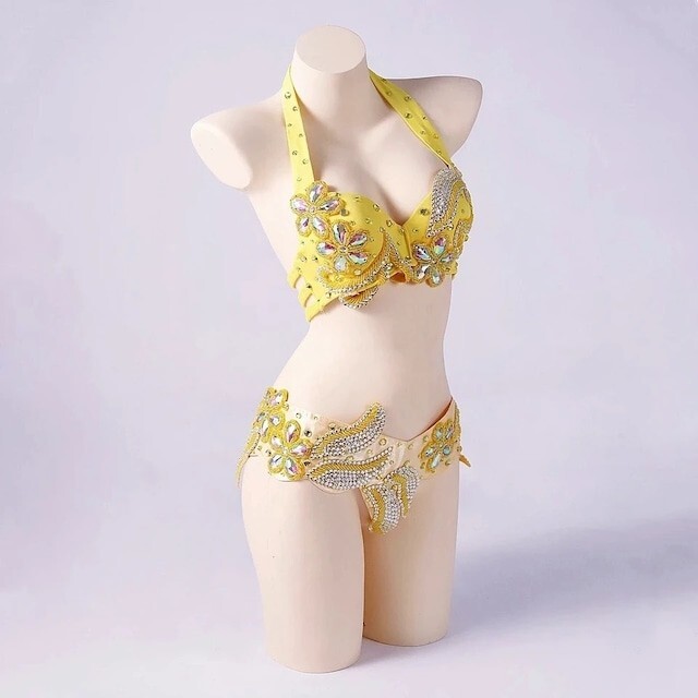 ベリーダンスセットアップダンス衣装ブラジャー+ベルトステージ ベリーダンスセットアップダンス衣装ブラジャー+ベルトステージ