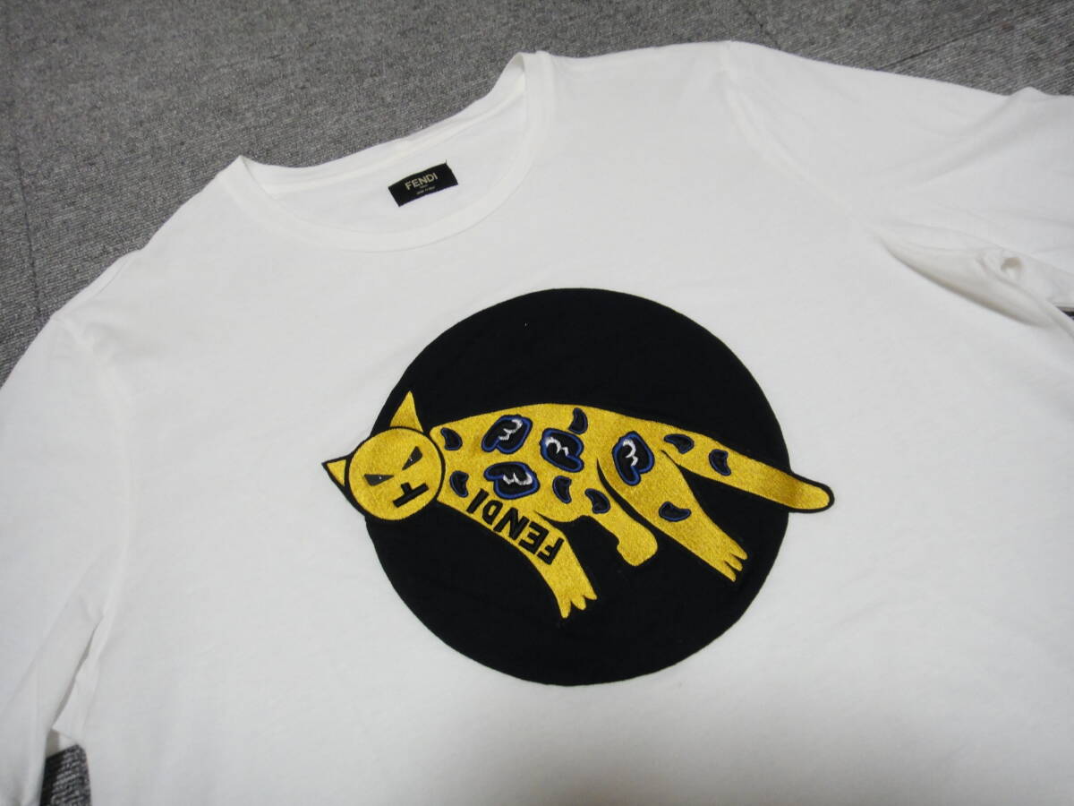 希少【FENDI】バッグ バグズ アイズ エンボス スタッド T シャツ 名作 FENDI モンスターバグズ TEE Bugs Bag Eyes Monster