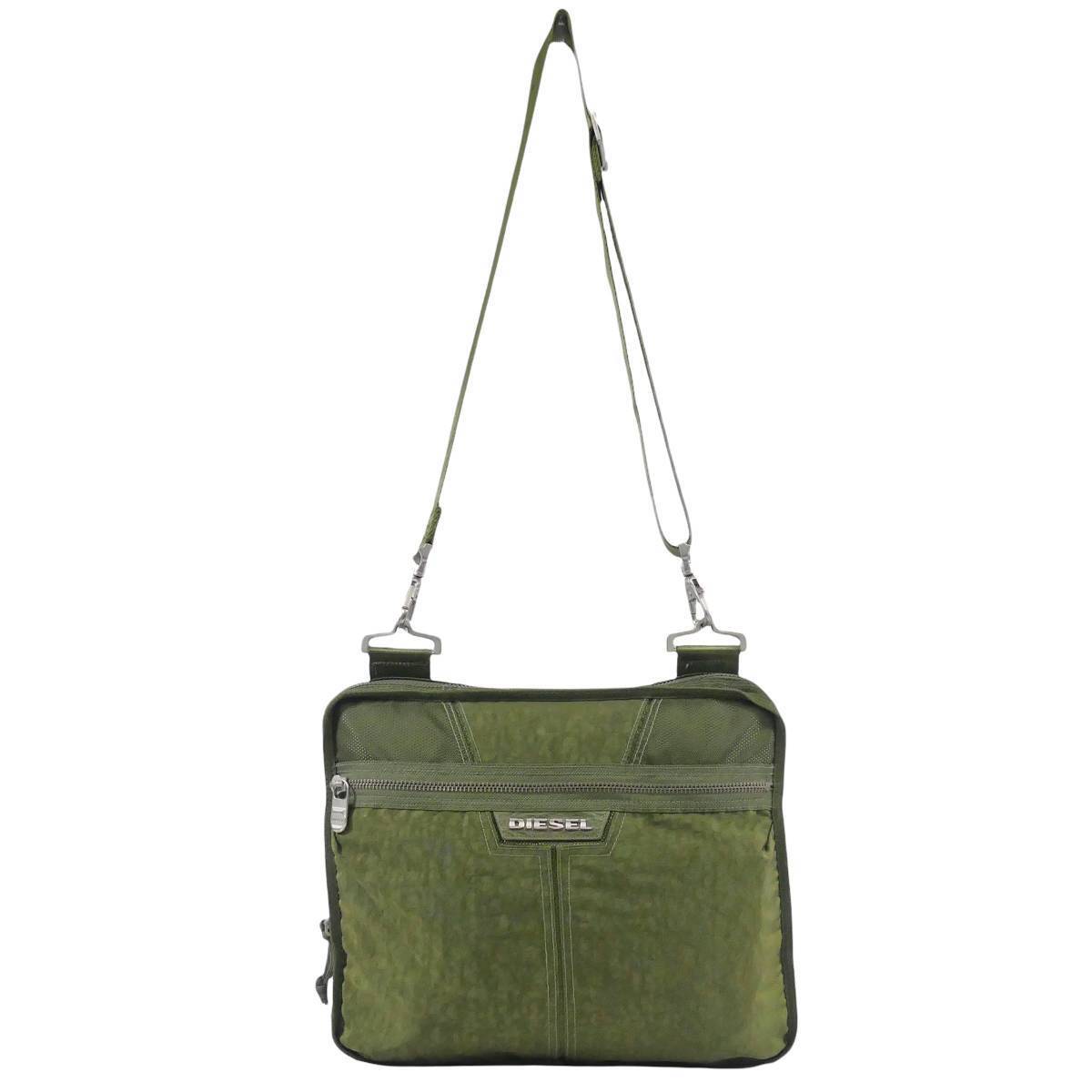即決 DIESEL ショルダーバッグ ディーゼル メンズ 緑 カーキ 即決 DIESEL ショルダーバッグ ディーゼル メンズ 緑 カーキ
