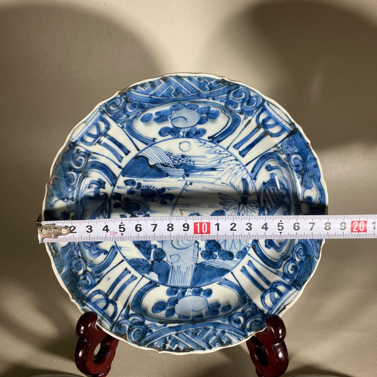 11】中国美術 清朝期 新渡 染付水指|工芸品 11】中国美術 清朝期 新渡 染付水指|工芸品