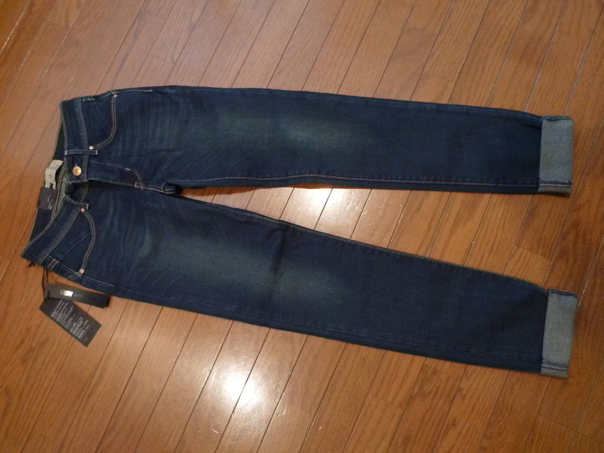 未使用品 931 ゆったりデニムパンツ ホワイト 4L 【美品】サムシング
