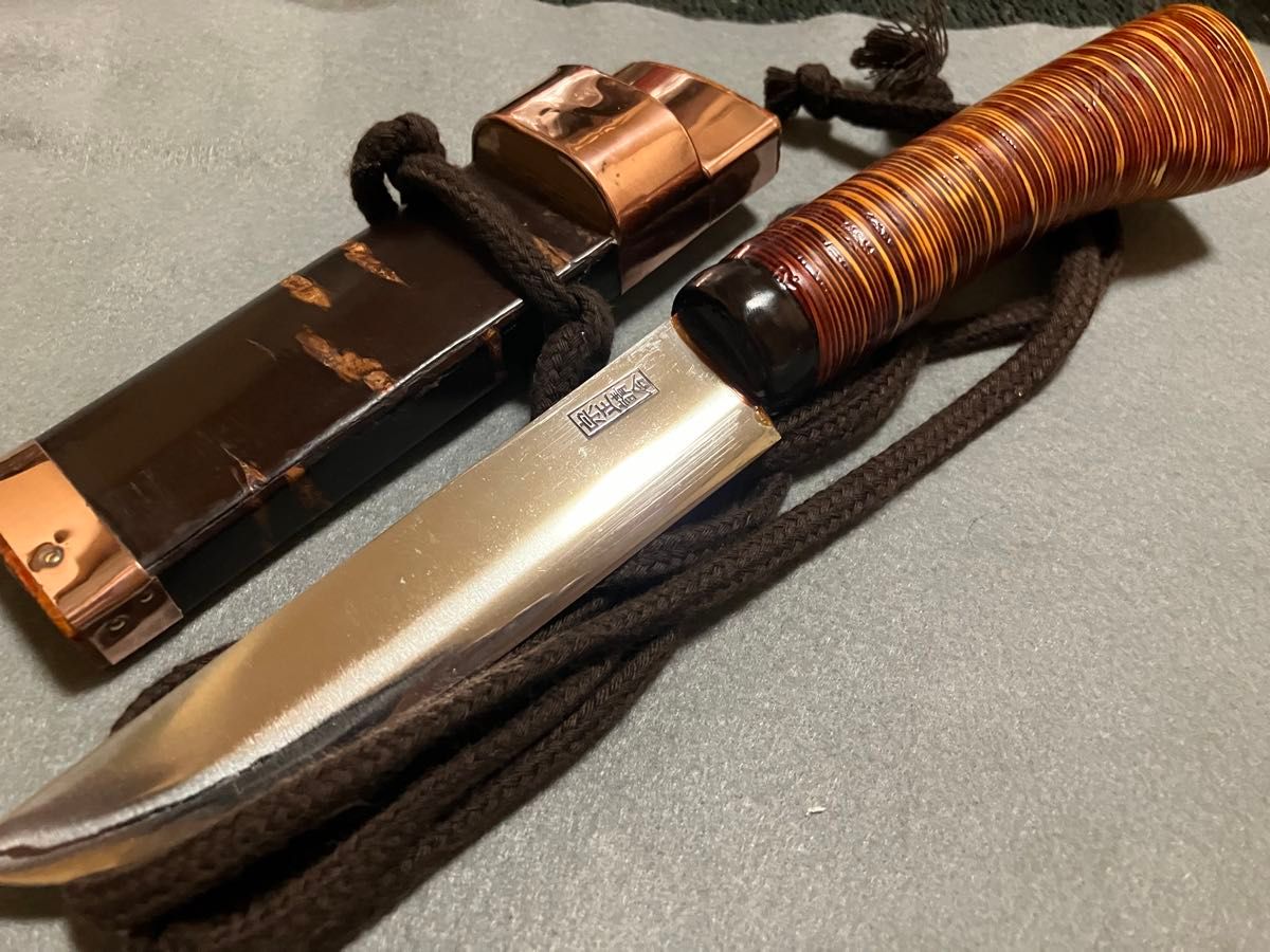 土居良明作 古式火造 百錬小鬼手 剣鉈 和式ナイフ 佐治武士 土居良明作 古式火造 百錬小鬼手 剣鉈 和式ナイフ 佐治武士
