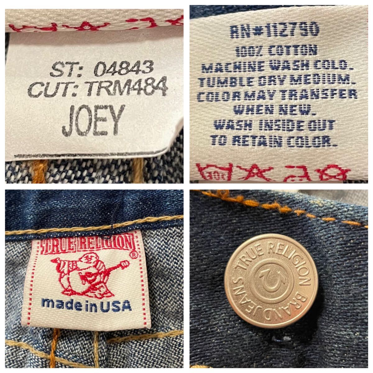未使用 USA製 フラップポケット W29 TRUE RELIGION トゥルー 未使用 USA製 フラップポケット W29 TRUE RELIGION トゥルー