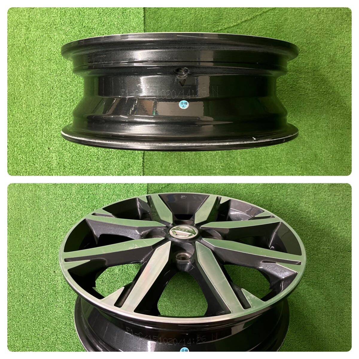 *NISSAN Nissan Dayz original Mitsubishi OEM 15 -inch 15×4.5J +46 PCD100 4H hub : approximately 56mm 4ps.@Set aluminium wheel used * free shipping 