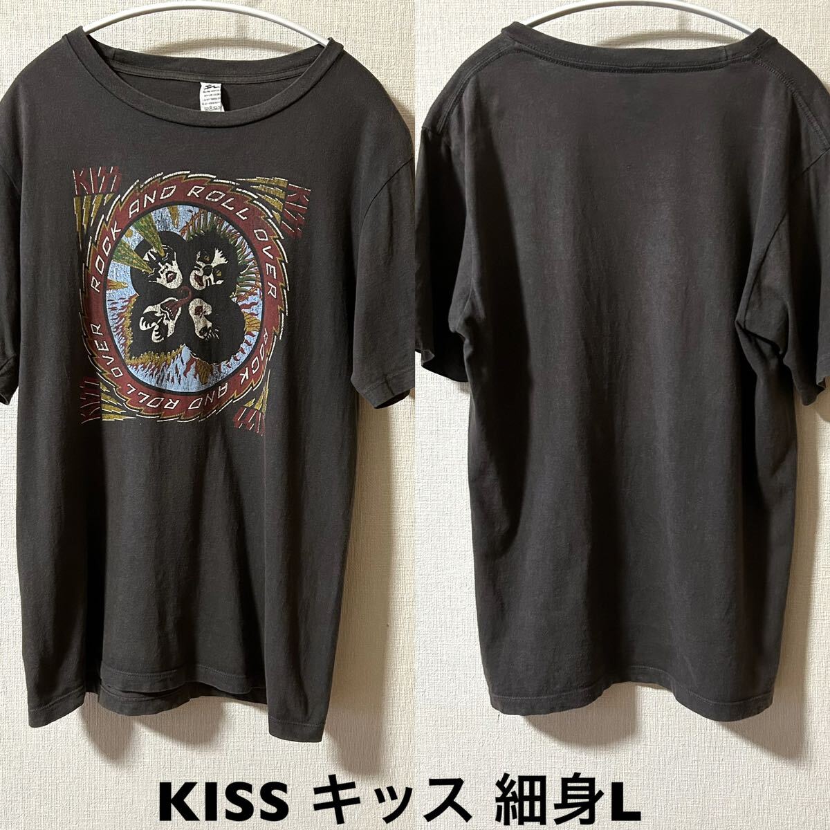 Lサイズ KISS キッス 古着半袖Tシャツ バンドT ロックT Lサイズ KISS キッス 古着半袖Tシャツ バンドT ロックT