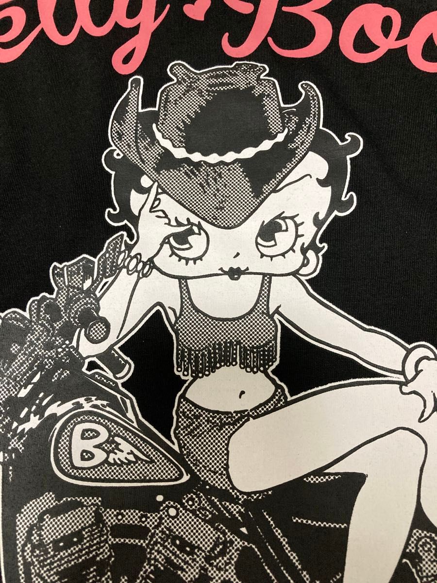 新品】【Betty Boop】ベティちゃんバイク ブラックプリント柄 新品】【Betty Boop】ベティちゃんバイク ブラックプリント柄