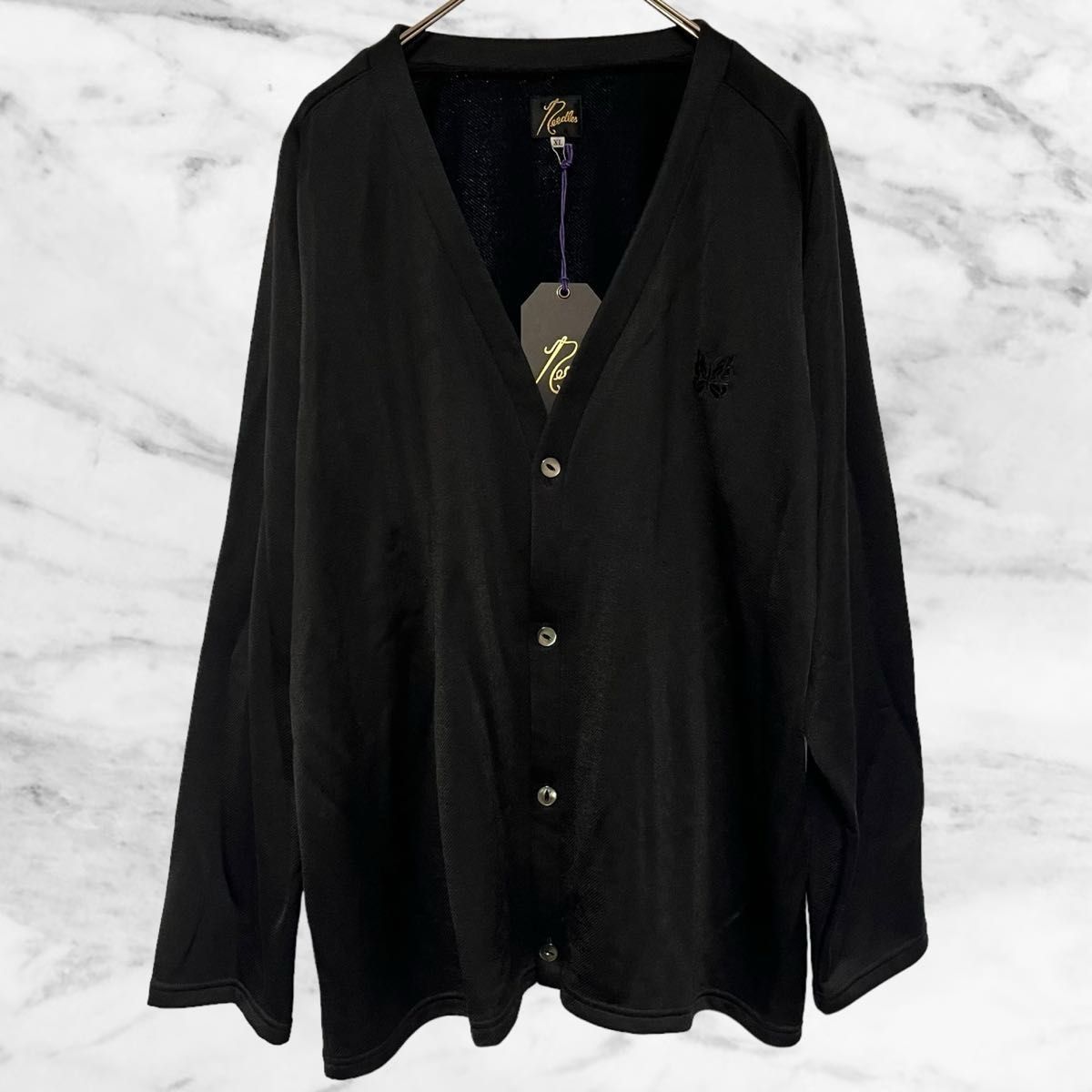 NEEDLES(ニードルズ) V NECK CARDIGAN 黒 XL ジャージ NEEDLES(ニードルズ) V NECK CARDIGAN 黒 XL ジャージ