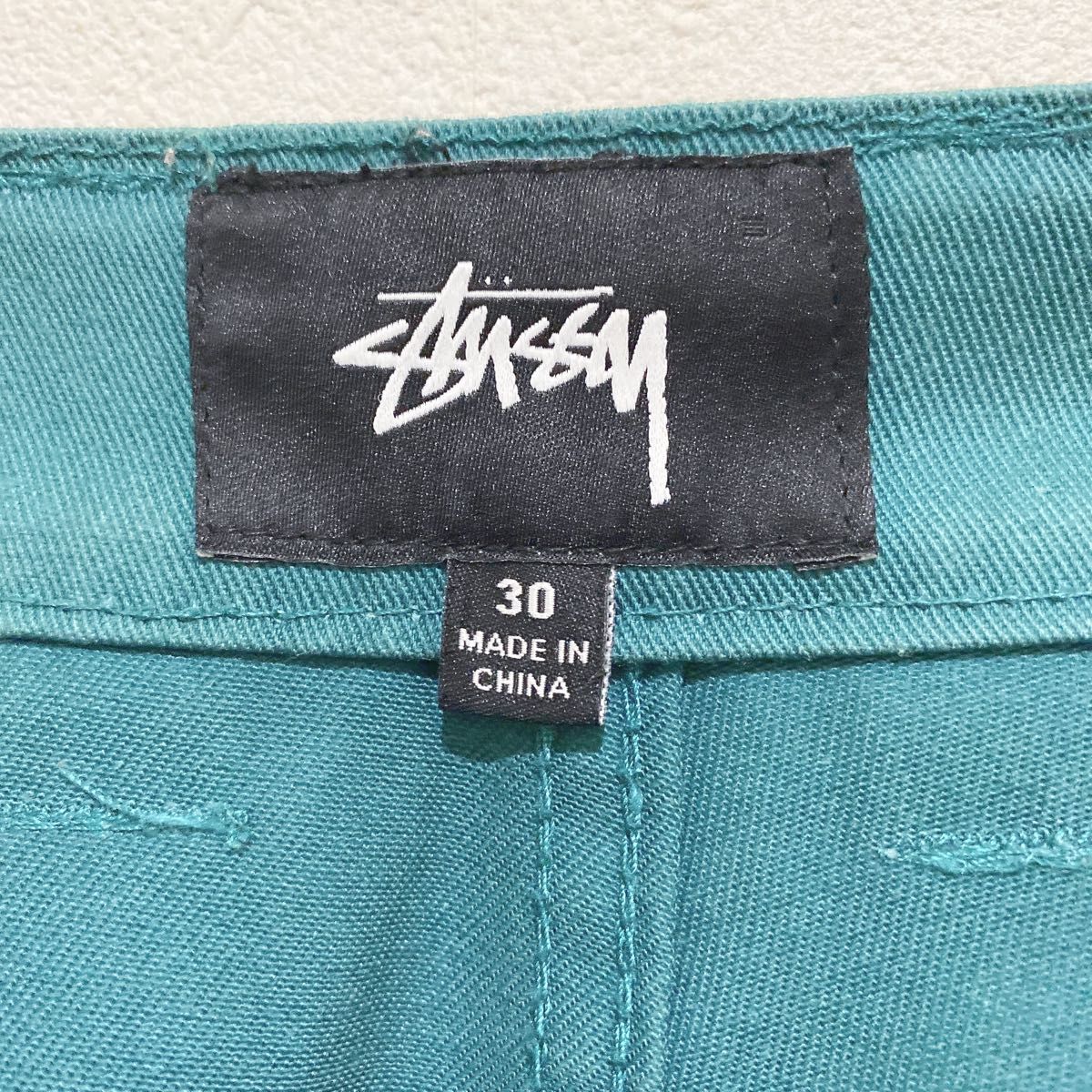 Stussy ダブルニー ワークパンツ カラーパンツ 濃いグリーン Stussy ダブルニー ワークパンツ カラーパンツ 濃いグリーン