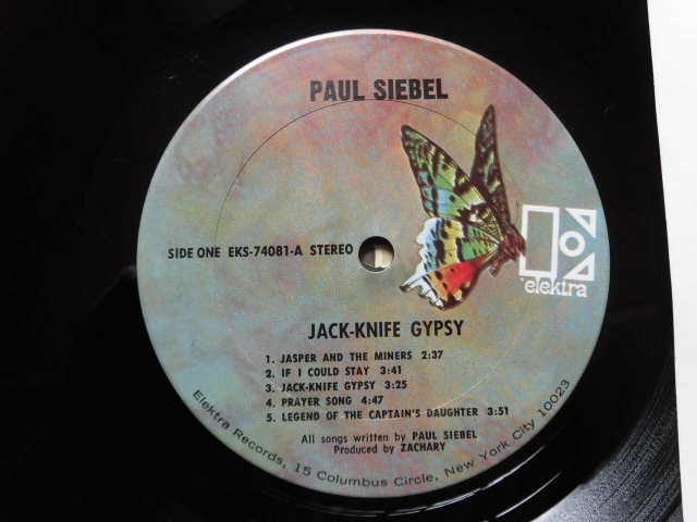 Paul Siebel/Jack-Knife Gypsy　クラレンス・ホワイト、バーニー・リ―ドン、ダグ・カーショー他参加、SSW名盤1971年USオリジナル_画像4