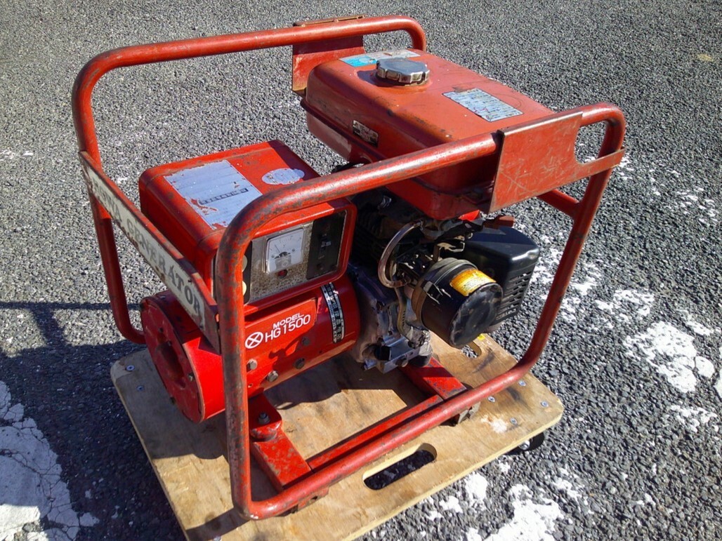 【オンラインショップ】 HOWA 中古 50Hz HG1500 発電機 1.3kVA 発電機