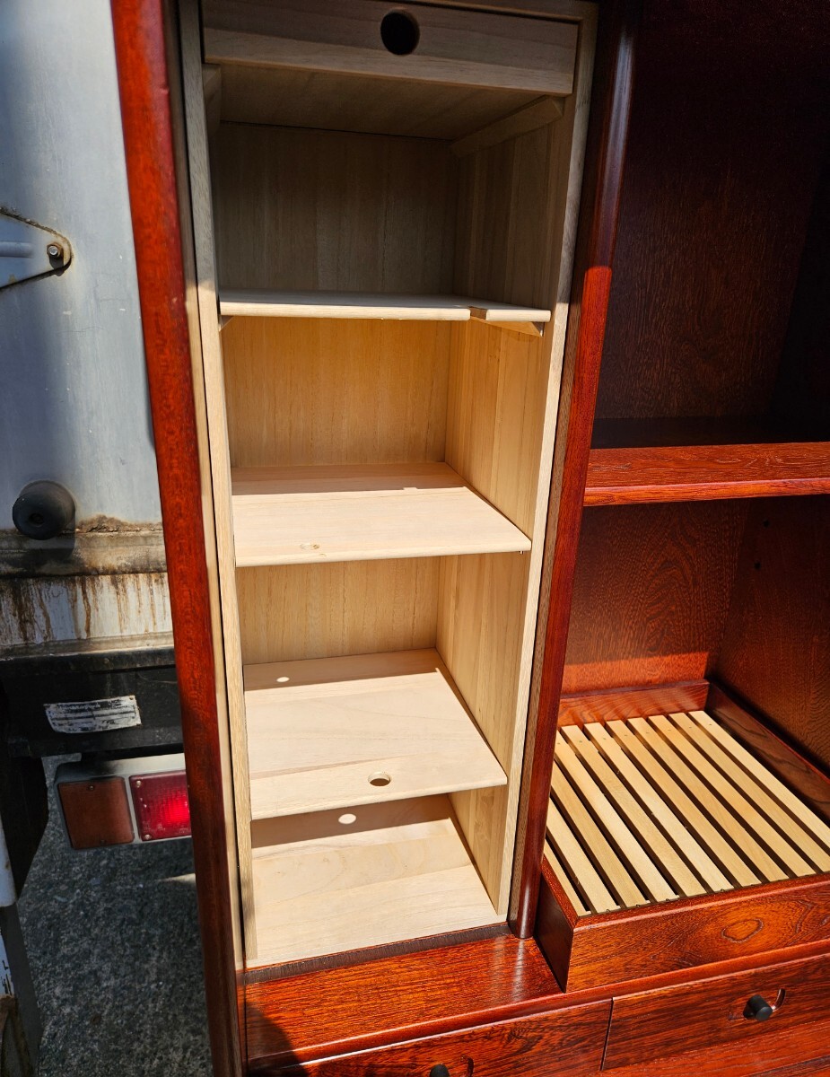 ヴィンテージ karimoku カリモク家具 欅の水屋箪笥 食器棚 ヴィンテージ karimoku カリモク家具 欅の水屋箪笥 食器棚