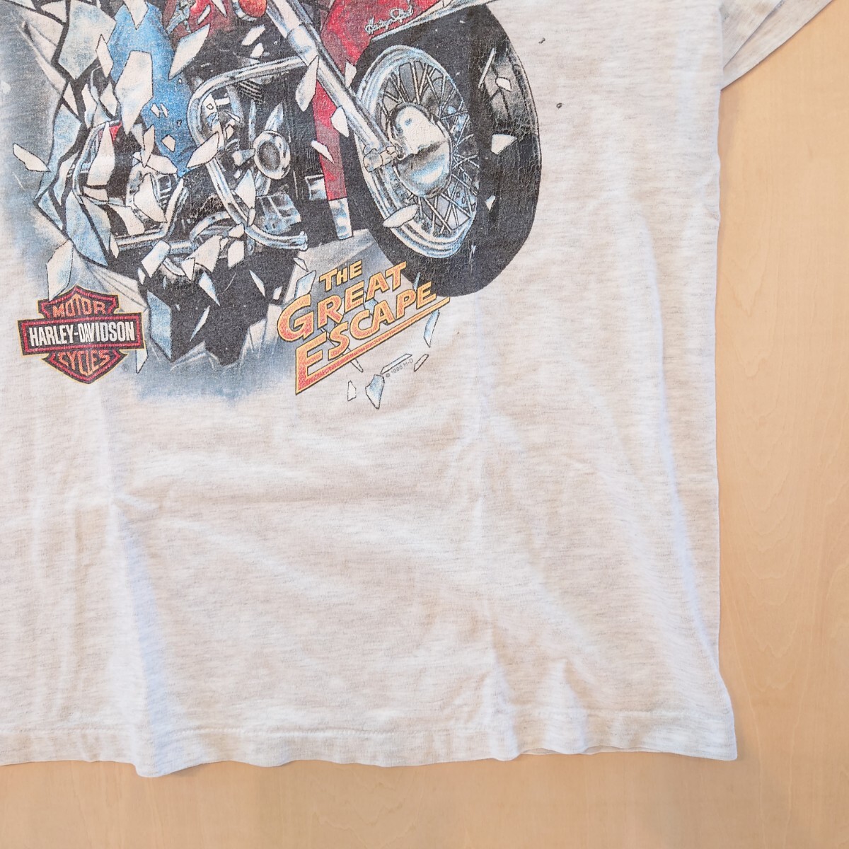 Harley Davidson Tシャツ 大脱走 Hanes USA製 r k stratman Harley Davidson Tシャツ 大脱走 Hanes USA製 r k stratman