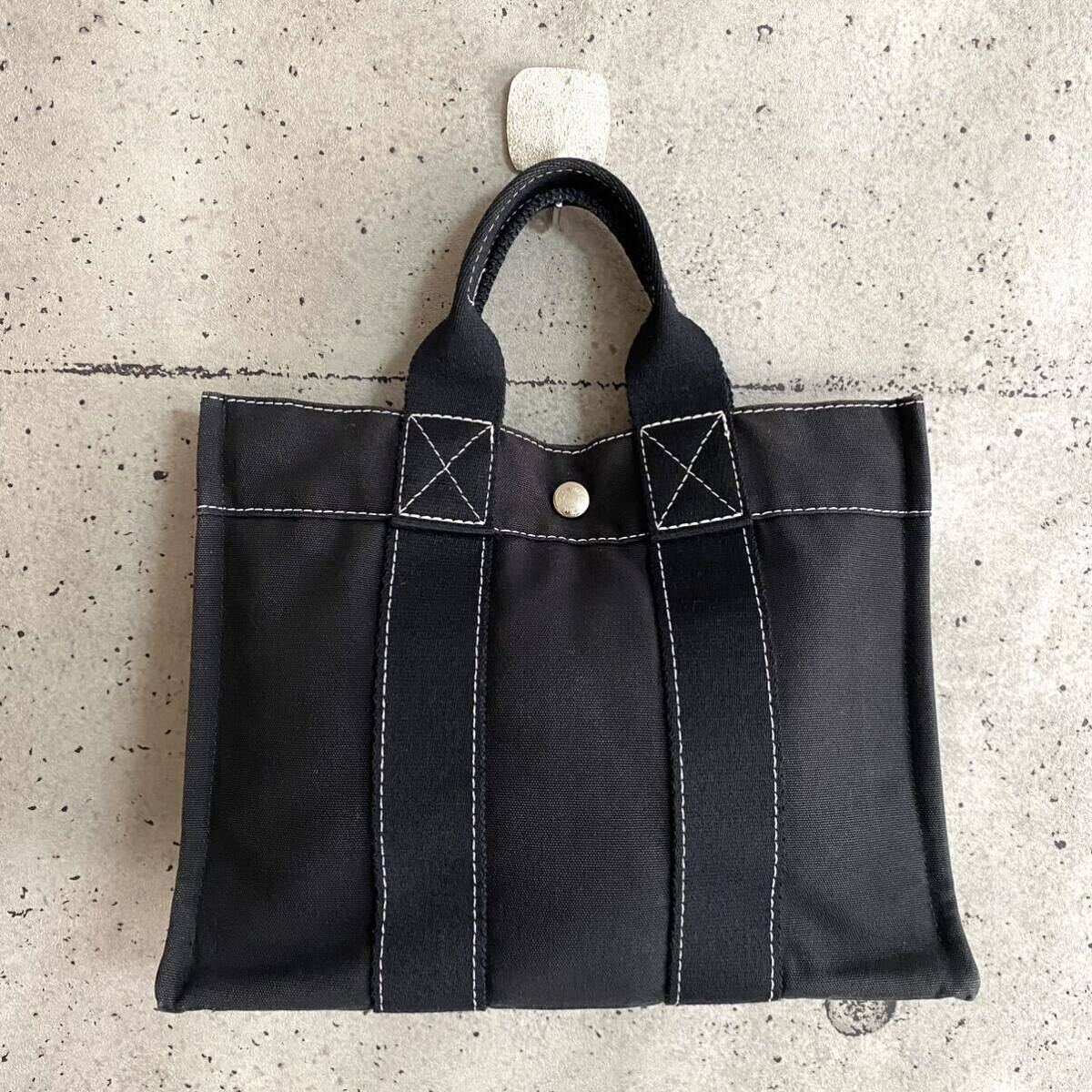 本物 HERMES エルメス ドーヴィルPM キャンバス ミニトート 本物 HERMES エルメス ドーヴィルPM キャンバス ミニトート