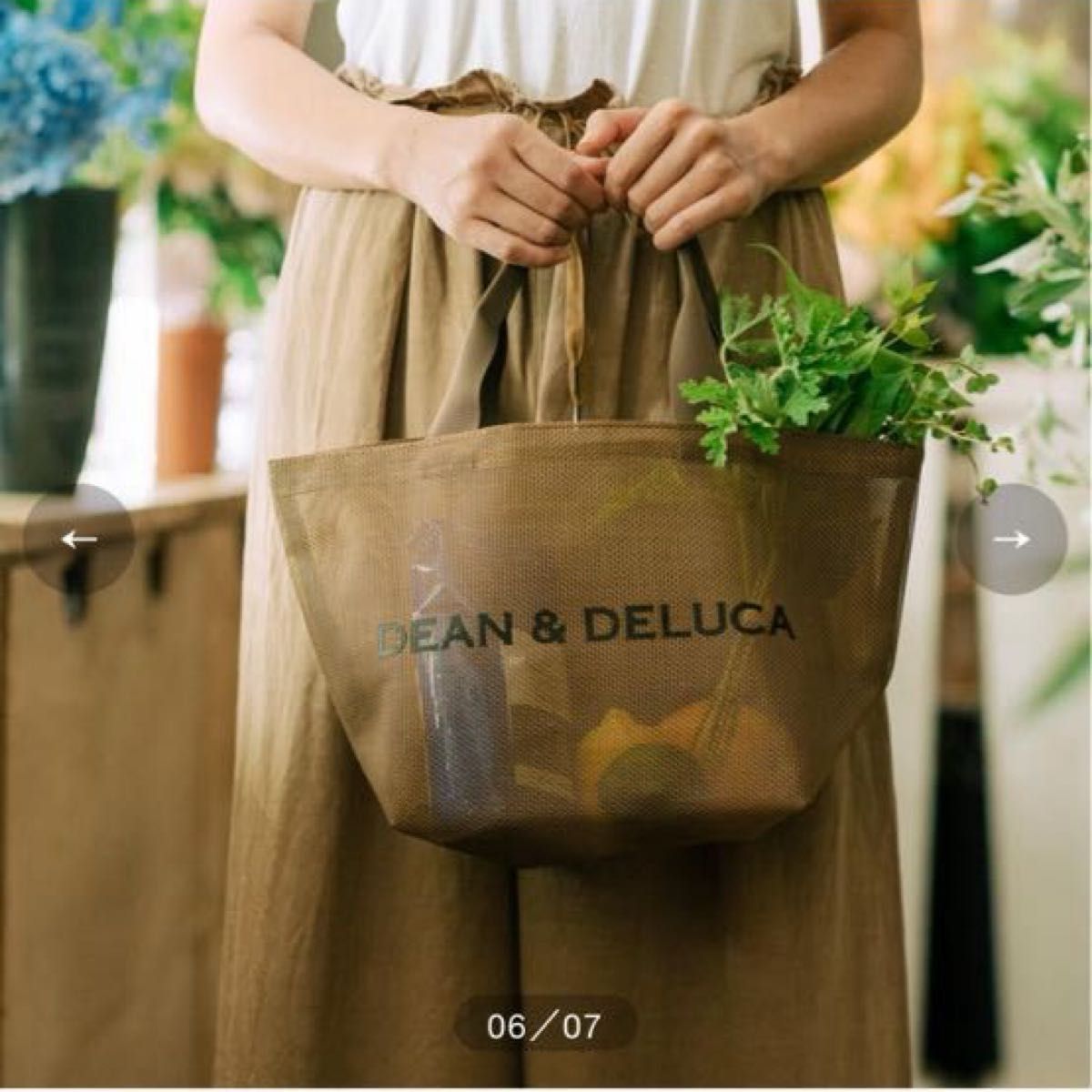 6月28日発売>新品未使用品 DEAN&DELUCA メッシュトートバッグ 6月28日発売>新品未使用品 DEAN&DELUCA メッシュトートバッグ